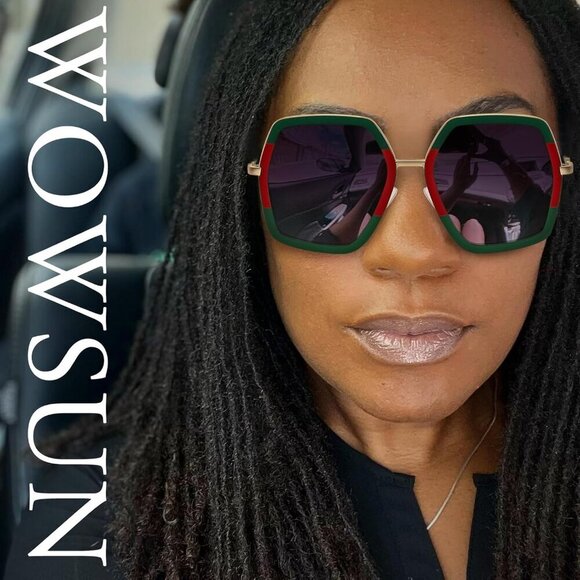 Oversized Female Fashion Sunglasses UV400 Shade Stylish Travel UV Protection main image 6